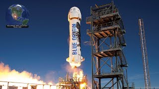 Blue Origin New Shepard selflanding rocket launch with 38 research payloads 522019 [upl. by Wickman]