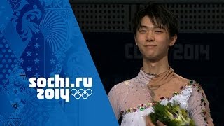 Figure Skating  Mens Free Skating  Yuzuru Hanyu Wins Gold  Sochi 2014 Winter Olympics [upl. by Haldeman]