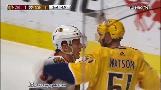 Tommy Wingels vs Austin Watson Jan 30 2018 [upl. by Robert777]