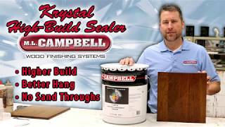 Krystal High Build Sealer ML Campbell Wood Finish from DSI [upl. by Enylorac]