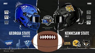 Kennesaw State University vs Georgia State University  College Football 25 Gameplay No Comm [upl. by Routh]