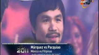 Marquez and Pacquiao singing in TV AZTECA [upl. by Akinorev47]