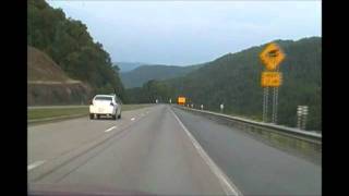 Driving down Sandstone Mountain in WV [upl. by Lenes]