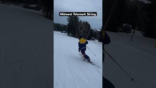 Midwest Telemark skiing at Spirit Mountain  Duluth MN freeheellife skiing telemarkskiing [upl. by Taryne606]