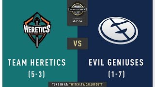 Team Heretics vs Evil Geniuses  CWL Pro League 2019  CrossDivision  Week 5  Day 2 [upl. by Atirb]