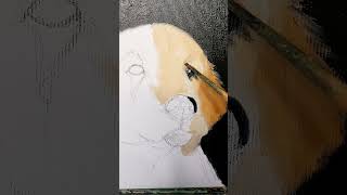 Hogyan fess kutyát  golden retriever puppy painting tutorial coming soon [upl. by Obadiah111]