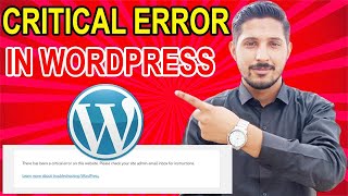 How to fix Wordpress critical error There has been a critical error on your website [upl. by Griffis]