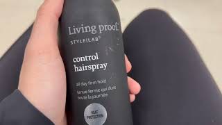 Living proof Style Lab Control Hairspray Quick Review [upl. by Tobey732]