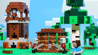 Minecraft Trapped Rescue Mobs  Lego Stop Motion  Minecraft Animation [upl. by Annanhoj]