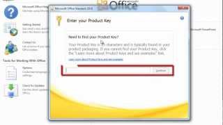 How to Change Office 2010 Product Key [upl. by Sremmus587]