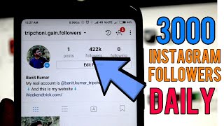 Get 3000 instagram followers DAILY  1 click  100 followers [upl. by Gav]