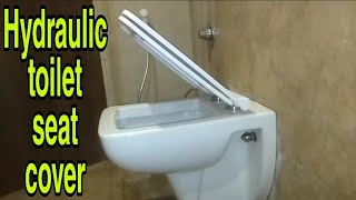 Hydraulic toiletseatcover fitting video [upl. by Laekcim]