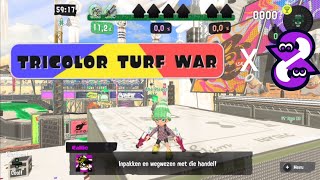 Splatoon 3 Tricolor turf war this Attacks team 4 VS 4 battle no Defending Team [upl. by Synned]