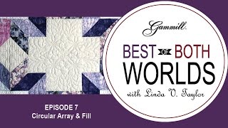 Episode 7  Best of Both Worlds  Calendar Quilt Circular Array amp Fill [upl. by Ecnerual408]