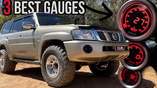 BEST GAUGES FOR 4WDs Clean Pillar Gauge Setup  3 Inch Exhaust [upl. by Nahgam]