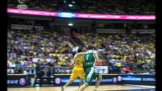 Martynas Pocius blocks Kadir Maccabi vs Zalgiris Oct 28 2010 [upl. by Giffer491]