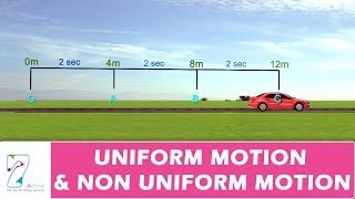 UNIFORM MOTION amp NON UNIFORM MOTION [upl. by Aloibaf]