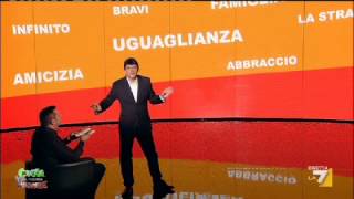 Crozza nel Paese delle Meraviglie  CROZZA  RENZI IL NIENTALISTA [upl. by Milon]