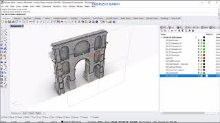 Fabrizio BanfiLearn Rhino 09  Basics  Plans sections and elevations from Clipping plane [upl. by Rooker]