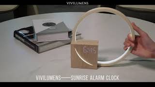 Vivilumens Sunrise Alarm Clocksleep alarm [upl. by Ynetsed373]