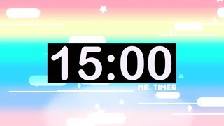 15 Minute Countdown Timer with Music for Kids [upl. by Willabella901]