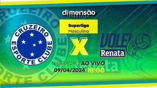 Superliga Masculina 2324 Cruzeiro x Campinas NARRAÇÃO AO VIVO  Dimensão Esportiva [upl. by Aicilef]