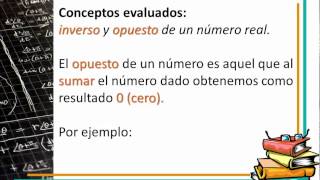 Opuestos e inversos de números reales [upl. by Erda]