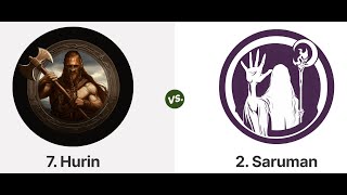 2Saruman vs 7Hurin [upl. by Yelkcub911]