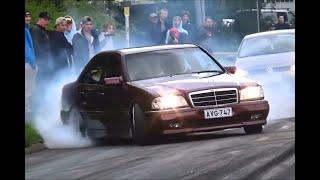 Mercedes C36AMG W202 M104 TurboBurnout [upl. by Kayne99]