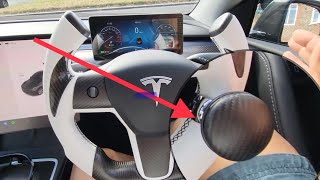 Tesla NEW Steering Wheel Turning Knob for All Make and Models by PimpMyEV [upl. by Lacram]