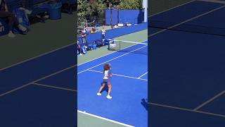 Naomi Osaka on a practice court in her bow tie sneakers • US Open 2024 Day 2 New York City [upl. by Hut123]