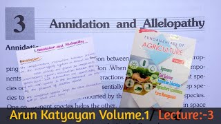 Annidation and AllelopathyArun Katyayan vol1upcateticaribpsnabard ARUNKATYANAN BHU AFO [upl. by Neala]