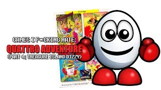 Games I Fcking Hate  Quattro Adventure Part 4 Treasure Island Dizzy [upl. by Aerbua]