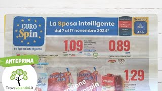 VOLANTINO EUROSPIN dal 7 al 17 novembre 2024 anteprima [upl. by Cantone]