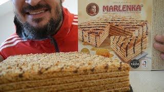 ASMR Dessert – Marlenka Honey Walnut Cake [upl. by Zebapda391]