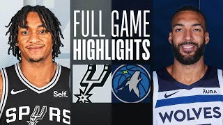 SPURS at TIMBERWOLVES  FULL GAME HIGHLIGHTS  December 6 2023 [upl. by Naicad]