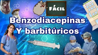 ¡Farmacología fácil Benzodiacepinas y barbitúricos [upl. by Neddy]