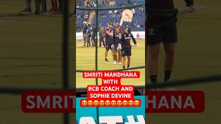 SMRITI MANDHANA WITH SOPHIE DEVINE 😍😍cricket shorts wpl youtube [upl. by Leur]