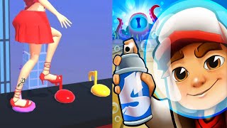 ASMR Tippy Toe VS Subway Surfers  All Level Gameplay Android iOS Ep4 [upl. by Vander]