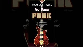 shorts No Bass 𝄢 Funk Backing Track backingtrack [upl. by Alard]