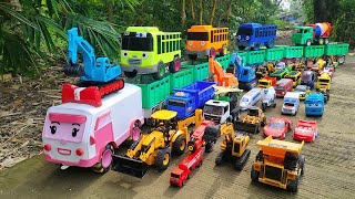 Mobil Truk Tronton Panjang Bongkar Mobil Mobilan Truk Pemadam Dump Truck Truk Molen Kereta [upl. by Kenzie]