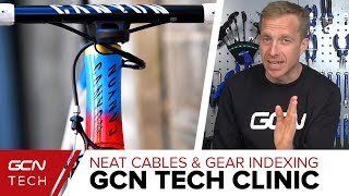 Neat Cables Gear Indexing amp Chain Noise  GCN Tech Clinic [upl. by Ecinert133]