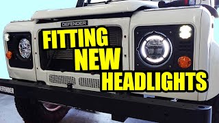 How to fit new headlights to the Land Rover Defender [upl. by Roy791]