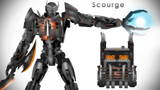 Scourge RISE OF THE BEASTS transform  Transformers Short Series [upl. by Beebe]