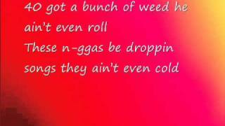 Nicki Minaj ft DrakeMoment 4 life lyrics on screen [upl. by Karyl454]