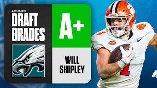 2024 NFL Draft Grades Eagles select Will Shipley No 127 Overall  CBS Sports [upl. by Anirtac]