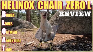 Helinox Chair Zero L Large Review [upl. by Akzseinga119]