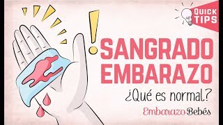 SANGRADO EN EL EMBARAZO 😰👎¿Es normal ¿Qué hacer [upl. by Aicatsana]