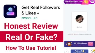 Get Real Followers amp Likes Plus App Review  Get Real Followers amp Likes App Real Or Fake [upl. by Ahsaya]