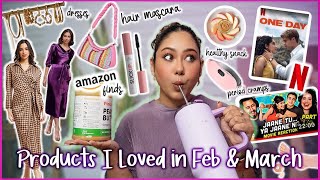 Products I LOVED in FEB amp MARCH 🩷 Amazon Finds Outfits New On Netflix Youtubers ThatQuirkyMiss [upl. by Atronna]